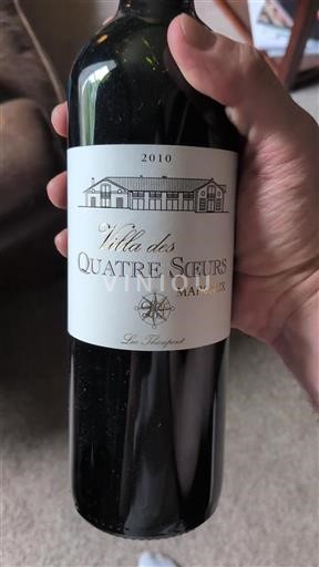Bordéus Margaux Villa des Quatre Sœurs 2010