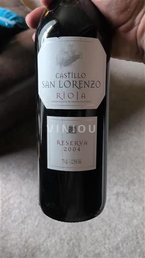 La Rioja Rioja Castillo San Lorenzo Reserva 2004