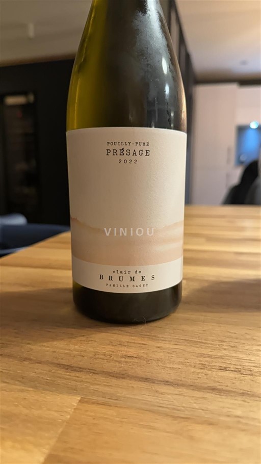 Dolina Loare Pouilly-fumé Famille Saget Présage 2022