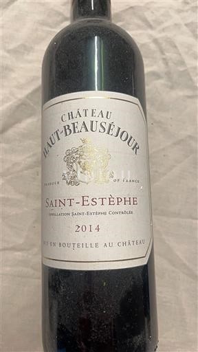 Bordeaux Saint-Estèphe Château Haut-Beauséjour 2014