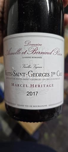 Burgund Nuits-Saint-Georges Premier Cru Domaine Armelle et Bernard Rion Vieilles Vignes Marcel Heritage 2017