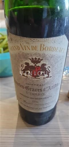 Bordeaux Saint-Émilion Château Hautes-Graves Arthus 1996