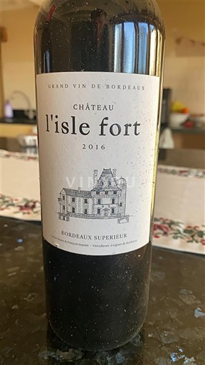 Bordeaux Bordeaux supérieur Château l'isle fort 2016