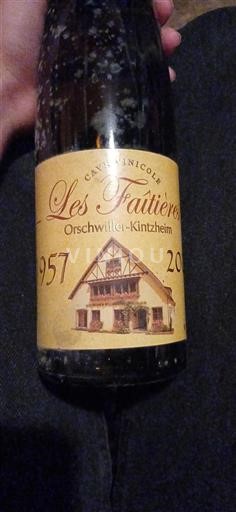 Alsácia Pinot gris Les Faîtières Anniversaire 2017