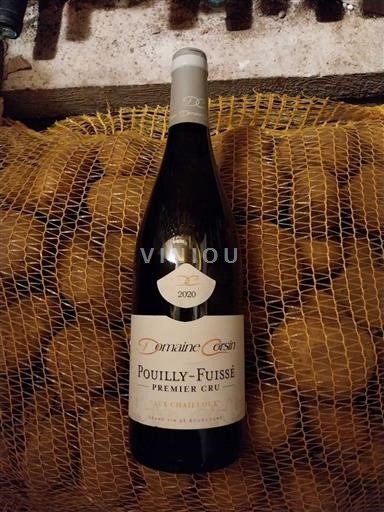 Burgund Pouilly-fuissé Premier Cru Domaine Corsin Aux Chailloux 2020