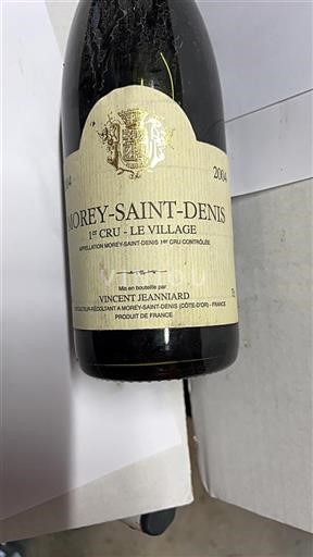 Bourgogne Morey-saint-denis Premier Cru Vincent Jeanniard Le Village 2004