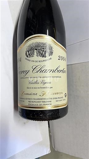 Bourgondië Gevrey-Chambertin Domaine Heresztyn Vieilles Vignes 2004