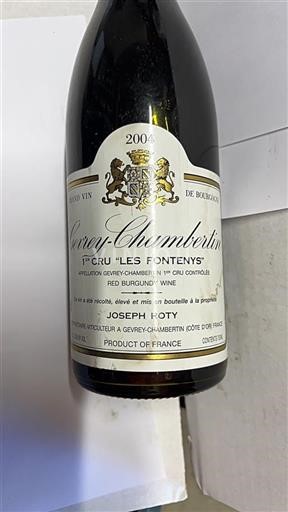 Bourgogne Gevrey-chambertin Premier Cru Joseph Roty Les Fontenys 2004
