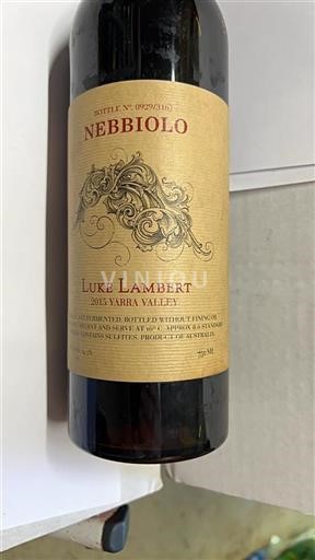 Vin Rouge sec Luke Lambert 2015 Australie Victoria Yarra Valley