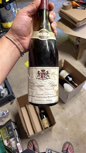 Vin Rouge sec Henri Moine 1978 France Bourgogne Beaune AOC