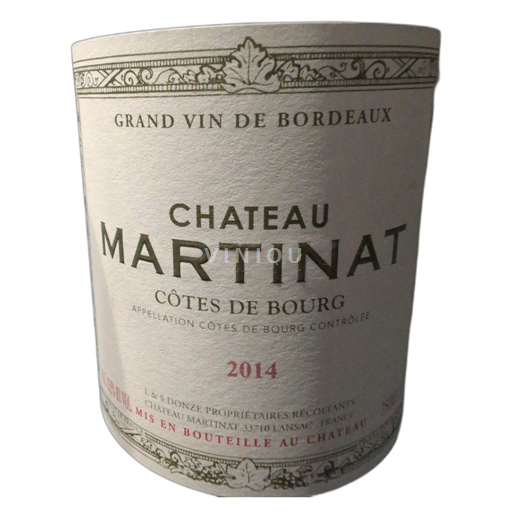 Bordeaux Côtes-de-bourg Chateau Martinat 2014