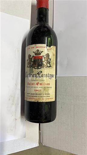 Bordéus Saint-Émilion Grand Cru Lassègue 1967