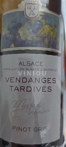 Alsace Vendanges Tardives Meyer Jean-Luc 2018
