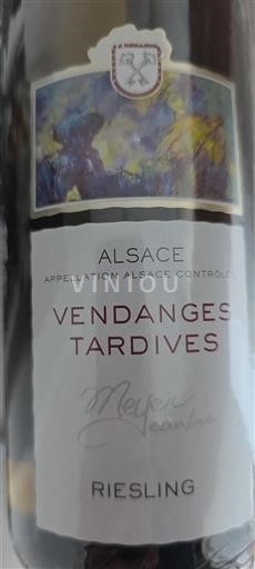 Alsace Vendanges Tardives Meyer Jean-Luc 2020