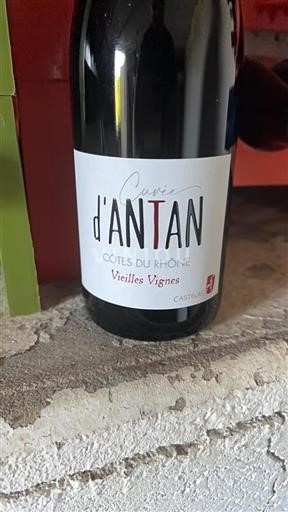 Rhônen laakso Côtes-du-rhône Castelas d'Antan Ei vuosikertaa