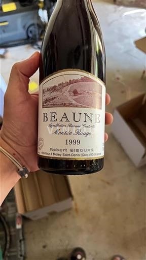 Burgundy Beaune Grand Cru Robert Gibourg Mont%c3%a9e Rouge 1999