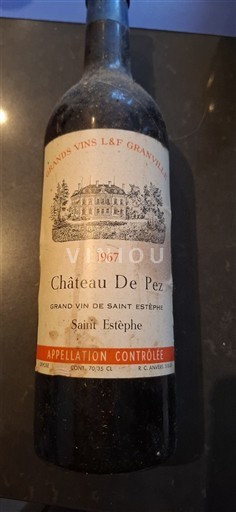 Bordeaux Saint-Estèphe Château Pez 1967