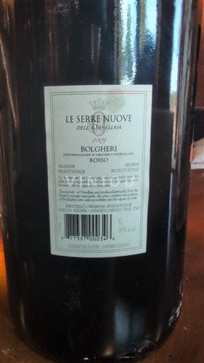 Toscana Bolgheri Ornellaia Le Serre Nuove dell'Ornellaia 2019