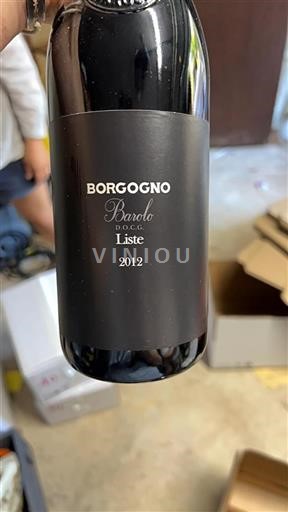 Piemonte Barolosta Borgogno Liste 2012
