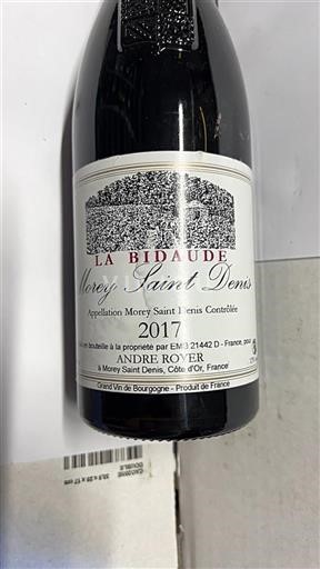 Burgundi Morey-Saint-Denis André Royer La Bidaude 2017