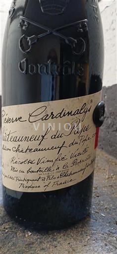Vin Rouge sec Réserve Cardinalys Trintignant et Fils 2021 France Vallée du Rhône Châteauneuf-du-pape AOC