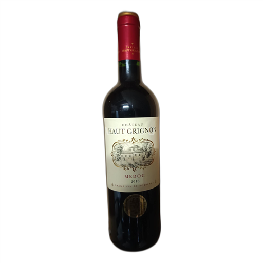 Vin Rouge sec Château Haut Grignon 2018 France Bordeaux Médoc AOC