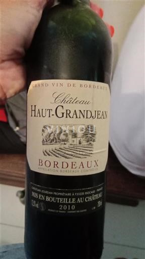 Bordeaux Château Haut-Grandjean 2010