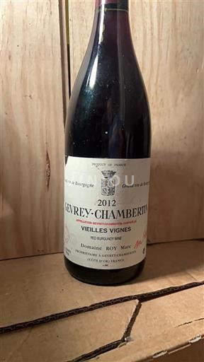 Bourgogne Gevrey-chambertin Domaine Roy Marc Vieilles Vignes 2012