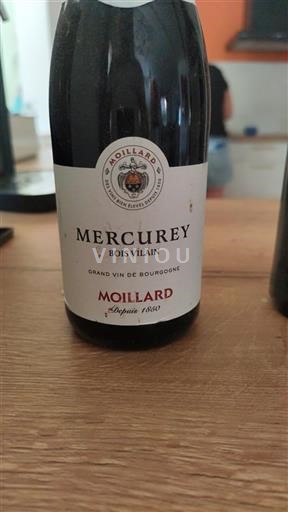 Bourgogne Mercurey Grand Cru Moillard Bois Vilain Icke årgångsbetecknad