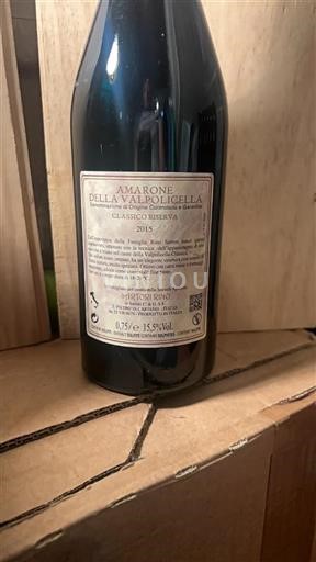 Veneto Amarone della Valpolicella Sartori Rino Classico Riserva 2015