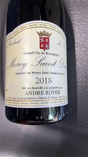 Burgundi Morey-Saint-Denis André Royer 2018