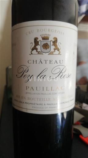 Burdeos Pauillac Cru Bourgeois Château Pey la Rose 1996