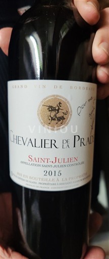Bordeaux Saint-Julien Chevalier de la Prade 2015