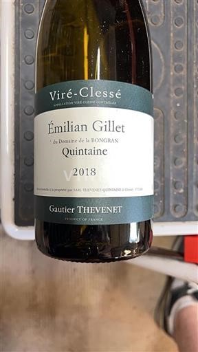 Burgundija Viré-clessé Domaine La Bongran Quintaine 2018