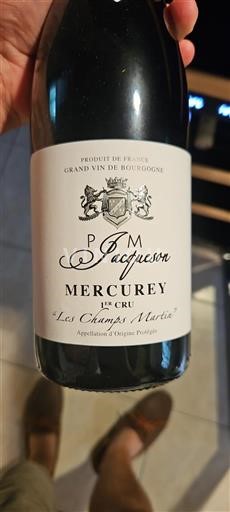 Burgundsko Mercurey Premier Cru P. M. Jacquesson Les Champs Martin 2022