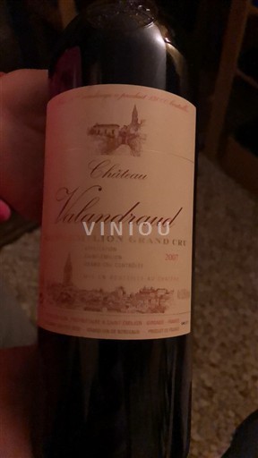 Bordeaux Saint-Émilion Grand Cru Grand Cru Château Valandraud 2007