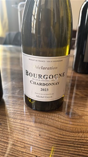Bourgogne Michel Gayot Déclaration 2023