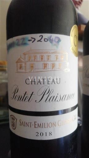 Bordeaux Saint-Émilion Grand Cru Château Pontet Plaisance 2018