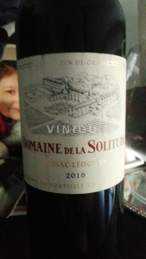 Bordeaux Pessac-Léognan Domaine La Solitude 2016
