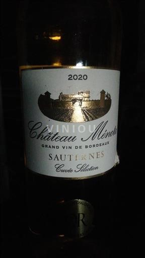 Bordeaux Sauternes Château Ménota Sélection 2020
