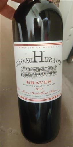 Bordeaux Graves Château Huradin 2012