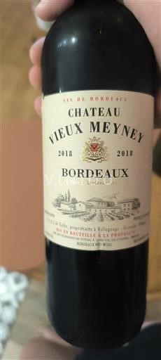 Bordeaux Château Vieux Meyney 2018