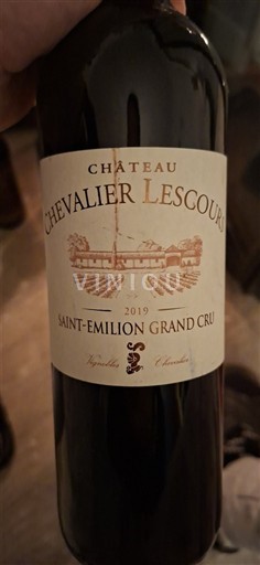 Bordeaux Saint-Émilion Grand Cru Grand Cru Château Chevalier Lescours 2019