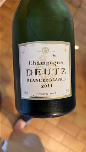 Vin Effervescent Blanc brut Blanc de Blancs Deutz 2011 France Champagne AOC