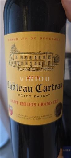 Burdeos Saint-Émilion Gran Cru Grand Cru Château Carteau Côtes Daugay 2019