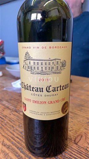 Burdeos Saint-Émilion Gran Cru Grand Cru Château Carteau Côtes Daugay 2019