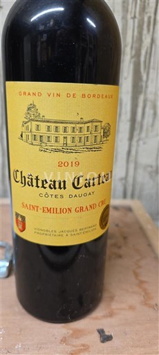 Bordeaux Saint-Émilion Grand Cru Grand Cru Château Carteau Côtes Daugay 2019