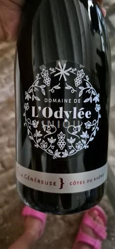 Rhônedalen Côtes du Rhône Domaine L'Odyssée La Généreuse Icke årgångsbetecknad
