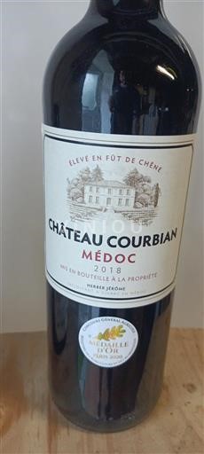 Bordeaux Médoc Château Courbian 2018