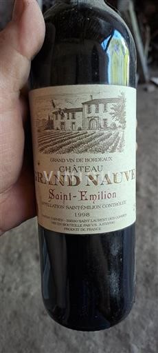 Bordeaux Saint-Émilion Château Grand Nauve 1998